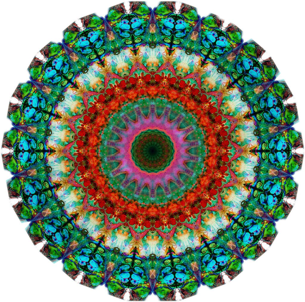Love Mandala Painting (1024x1012), Png Download