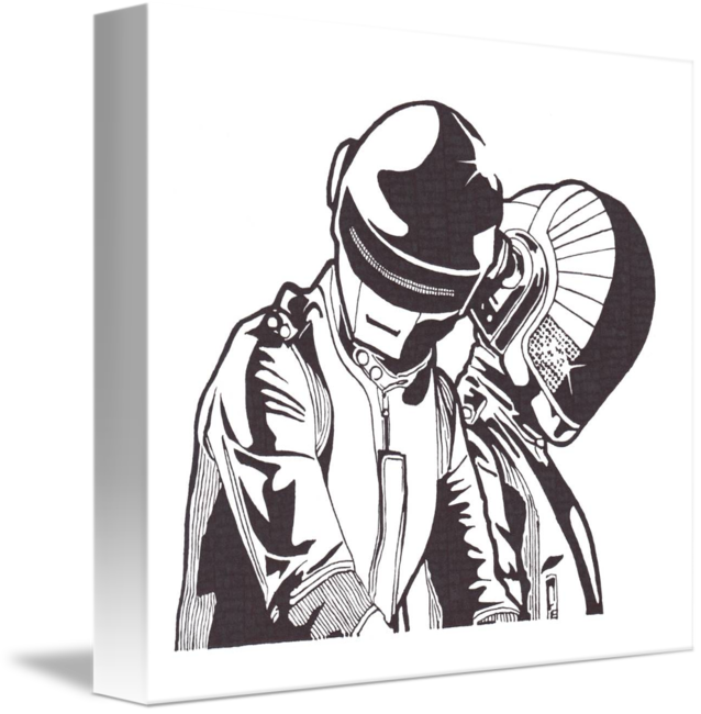 Daft Punk Clipart Drawing - Daft Punk Wallpaper Iphone8 (638x650), Png Download