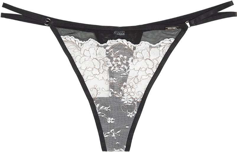 Thong Low With Lace White - Thong (888x888), Png Download