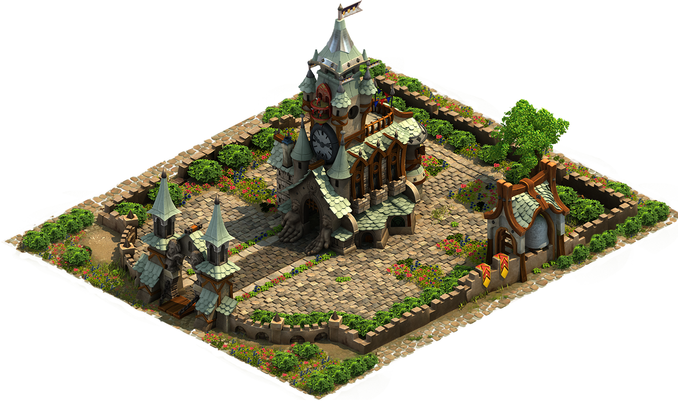 01 Town Hall Humans 06 Cropped - Innogames (1328x786), Png Download