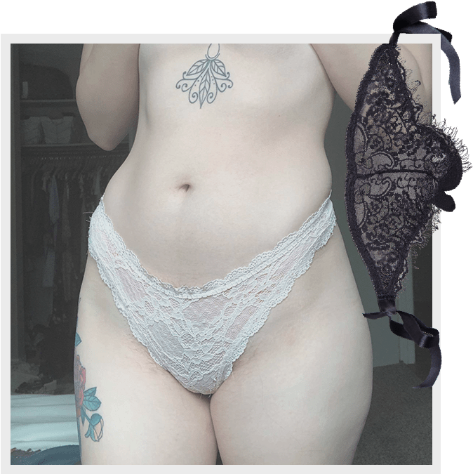 Pink Lace Thong - Lingerie Top (800x800), Png Download