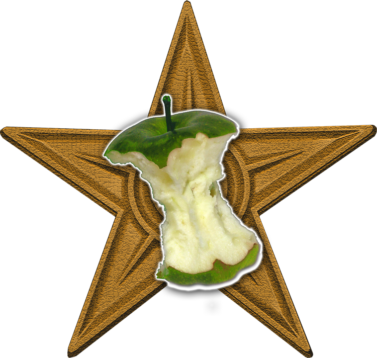 Green Apple Barnstar - Brilliant Idea (750x712), Png Download