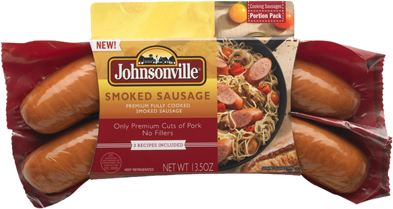 Johnsonville's Smoked Sausage - Johnsonville Andouille Sausage 14 Oz (800x576), Png Download