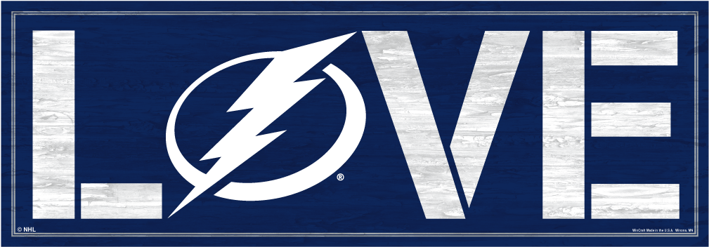 Tampa Bay Lightning Wincraft Love Wood Sign - Tampa Bay Lightning New (1050x1050), Png Download
