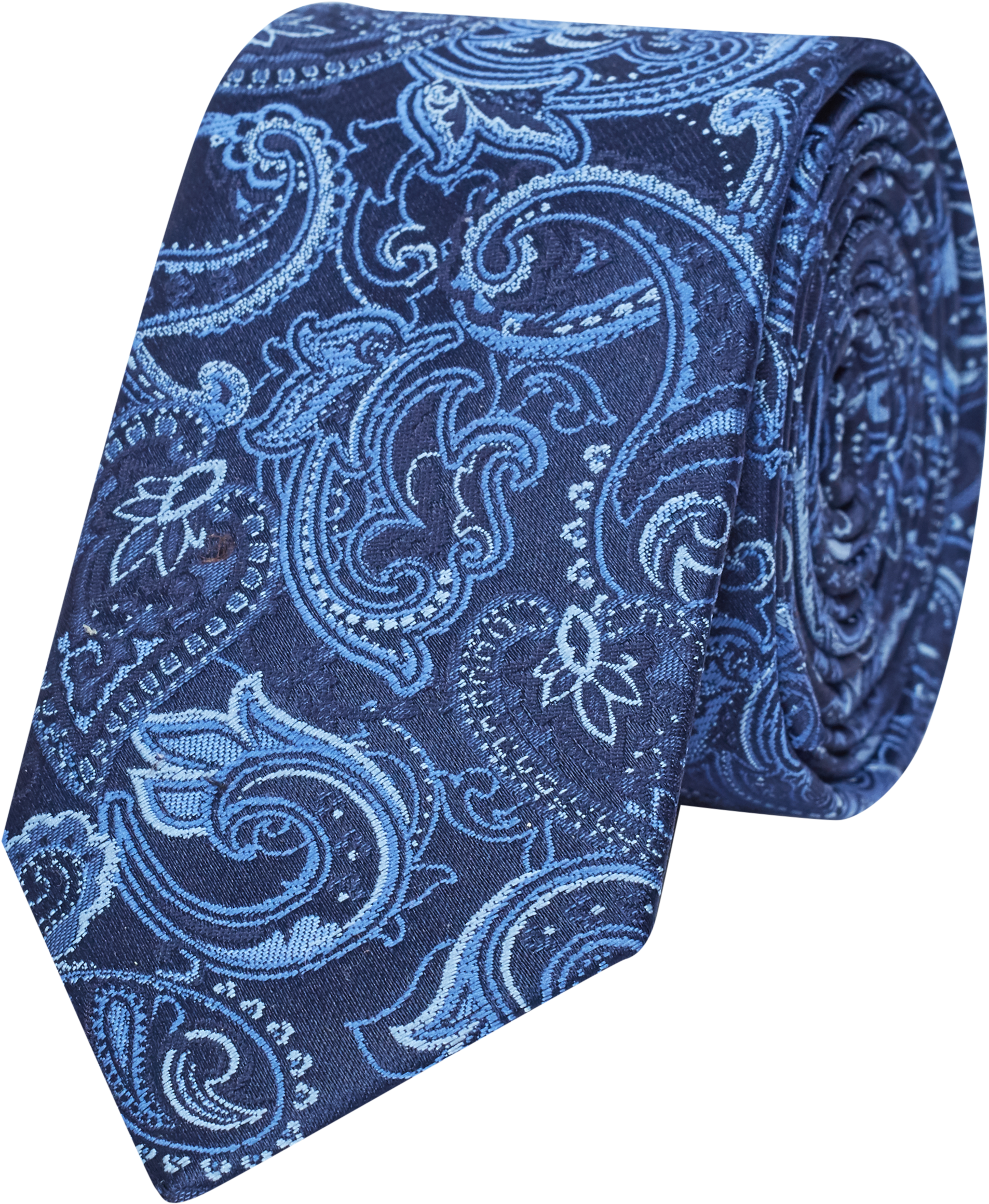 Blue Paisley 6cm Tie - Paisley (3000x3000), Png Download