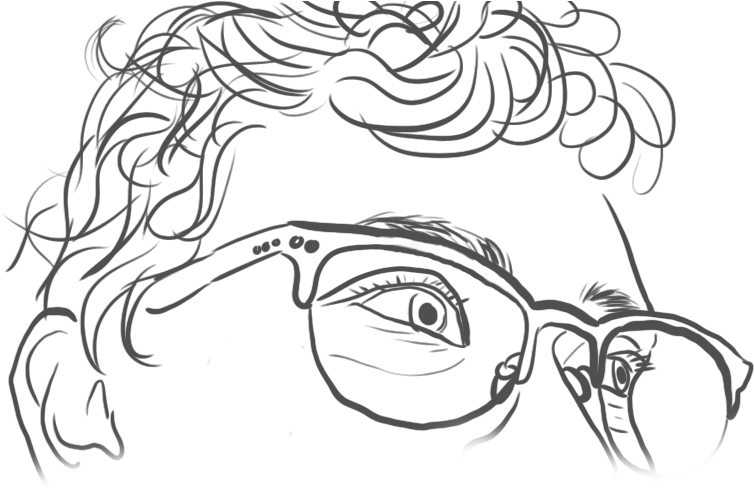 Self Portrait Trace And Sketch - Sketch (792x513), Png Download