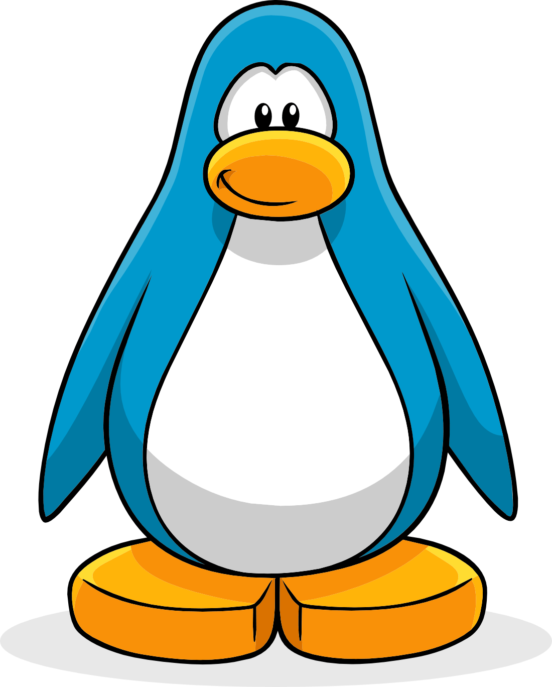 Club Penguin Blue - Penguin From Club Penguin (1100x1368), Png Download