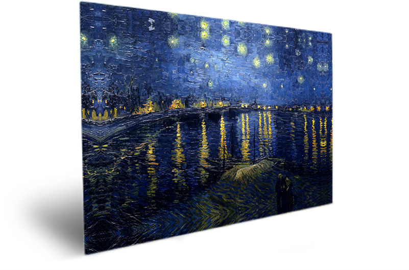 Starry Night - Starry Night Over The Rhone (800x600), Png Download