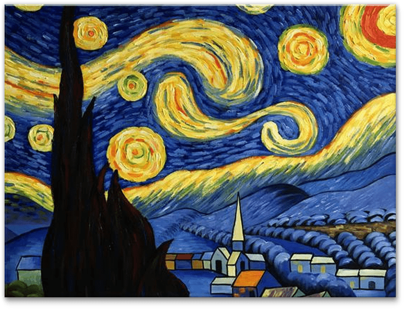 Vincent Van Gogh - Starry Night Vincent Van Gogh1888 (800x800), Png Download