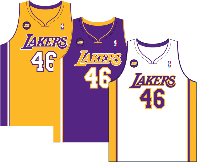 Los Angeles Lakersverified Account - Los Angeles Lakers Uniforme (759x631), Png Download