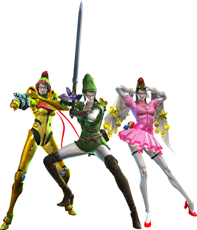 Mario Bayonetta (683x800), Png Download