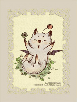 Final Fantasy Tcg Supplies Sleeves Moogle - Illustration (709x709), Png Download
