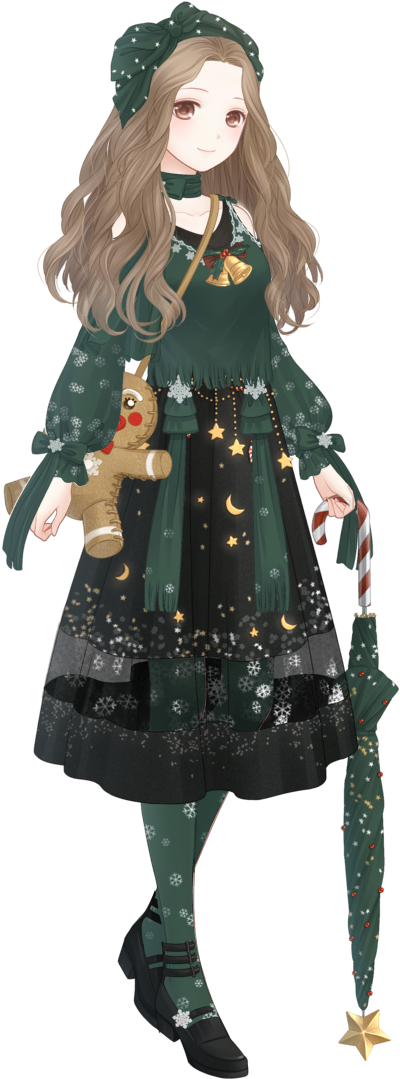 Holy Starry Night - Love Nikki Christmas Suits (492x1130), Png Download