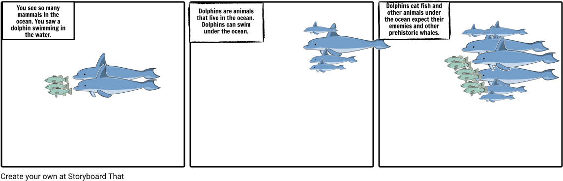 Dolphins - Cartoon (1164x385), Png Download