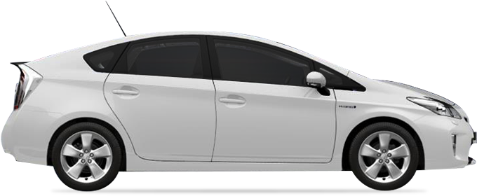 Taxi - Toyota Prius (1037x490), Png Download