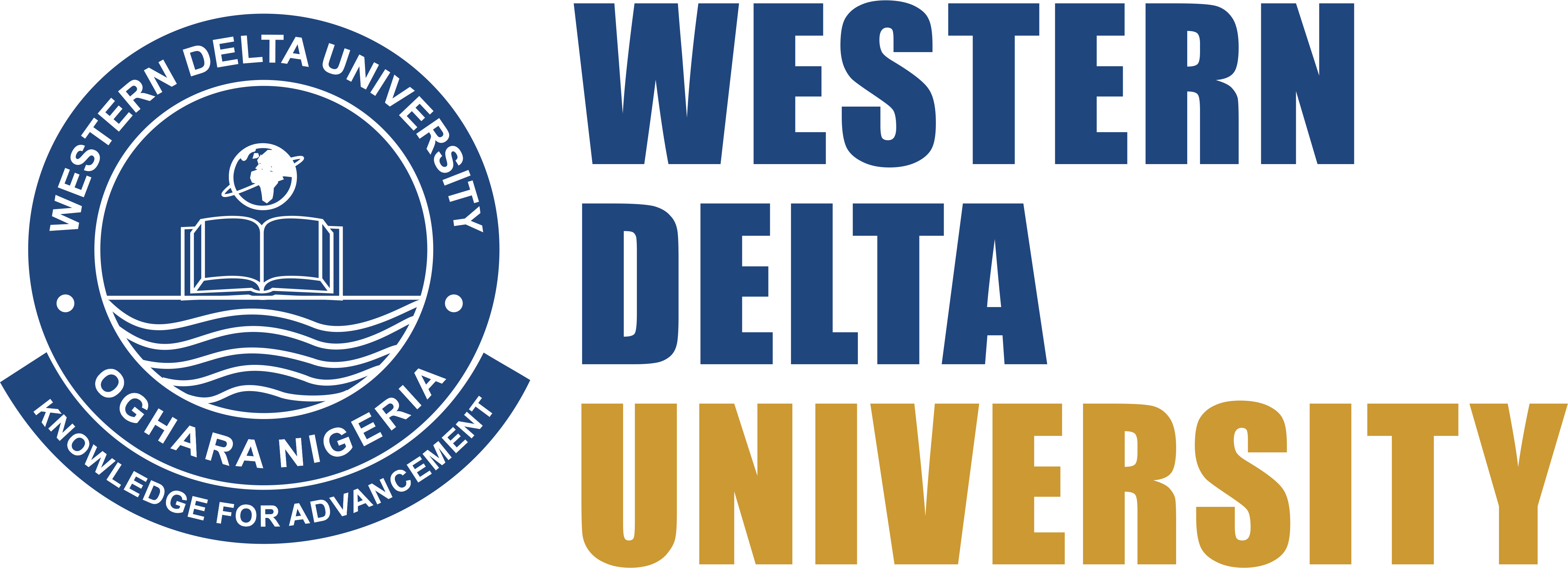 Western Delta University Logo (4666x1689), Png Download