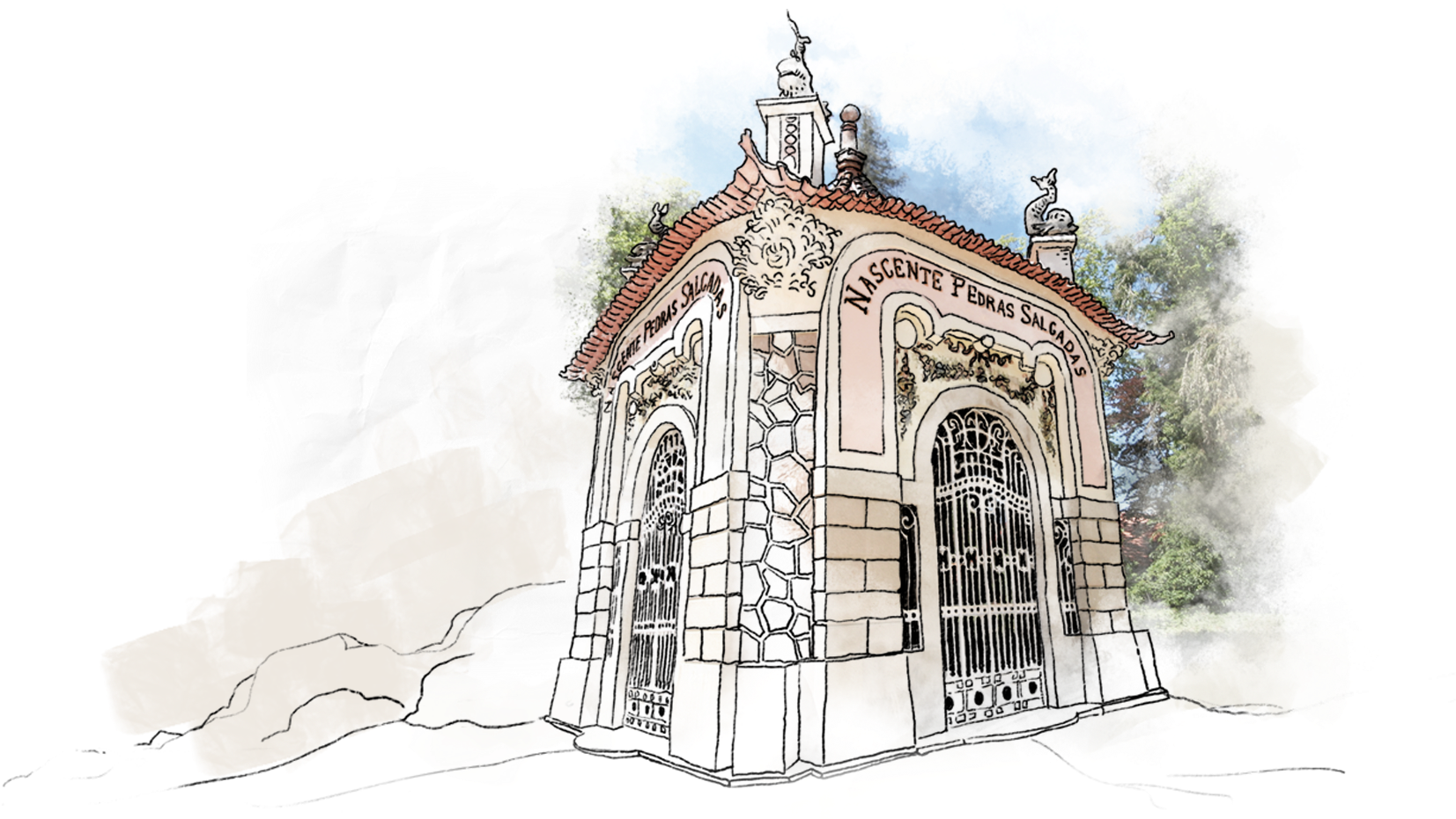 Agua Das Pedras Origem (1920x1039), Png Download