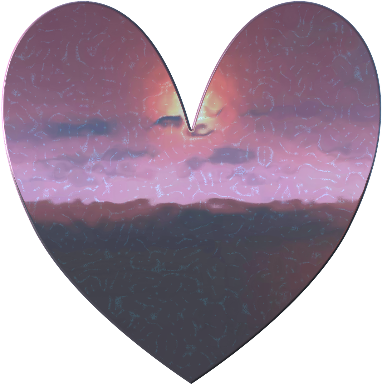 Love Heart Shine - Heart (1280x1280), Png Download