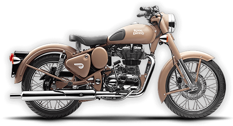 Royal Enfield Showroom Delhi - Royal Enfield Classic 500 Chrome (777x495), Png Download