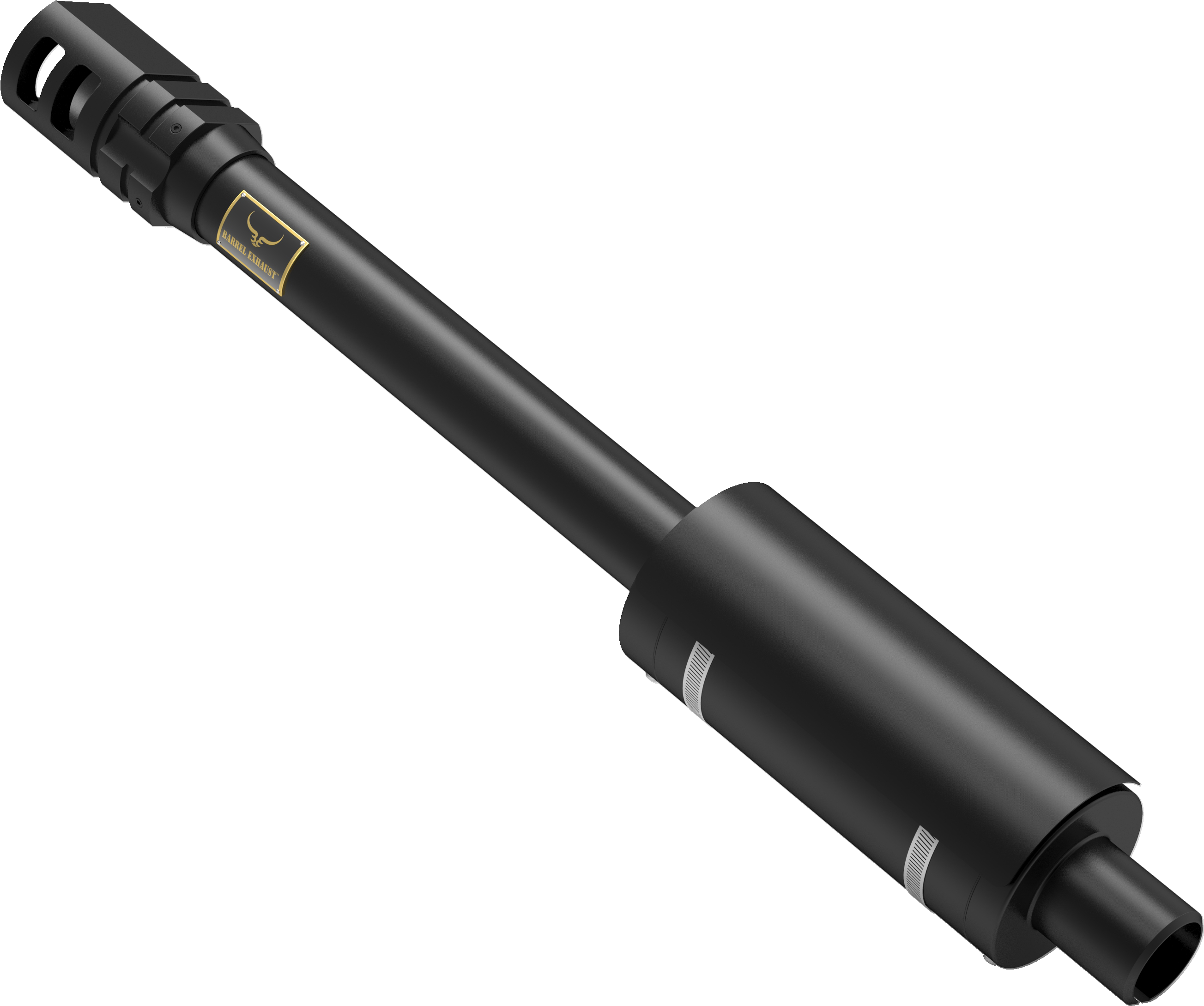 Barrel Exhaust Royal Enfield Amazon - Gun Barrel (5000x2812), Png Download