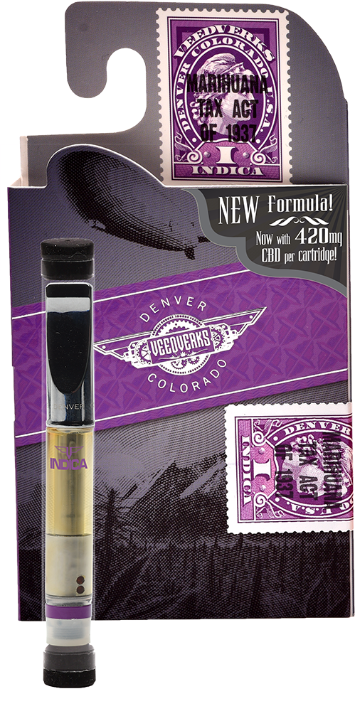 Indica 420 Mg Cbd Vape Pen Cartridge - Cannabidiol (499x1000), Png Download