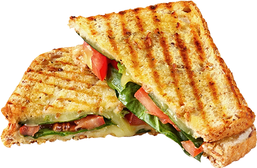 Veg Delight Sandwich - Burger And Sandwich Png (770x413), Png Download