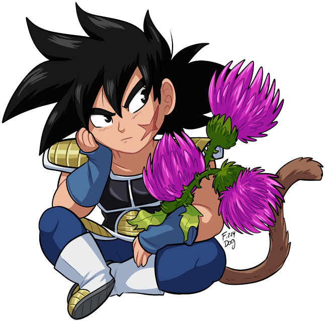 Bardock Burdock Flowers - Cartoon (680x666), Png Download
