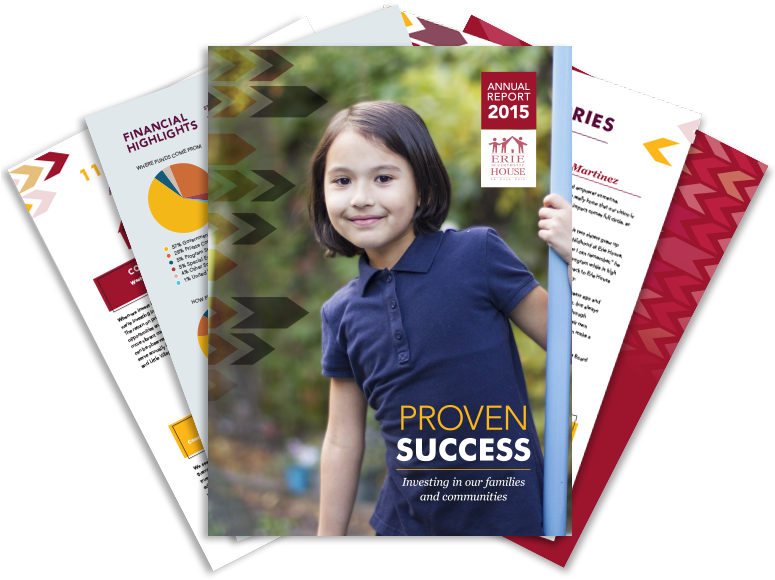 Erie House Annual Report - Back Cover Design For Annual Reports (774x617), Png Download