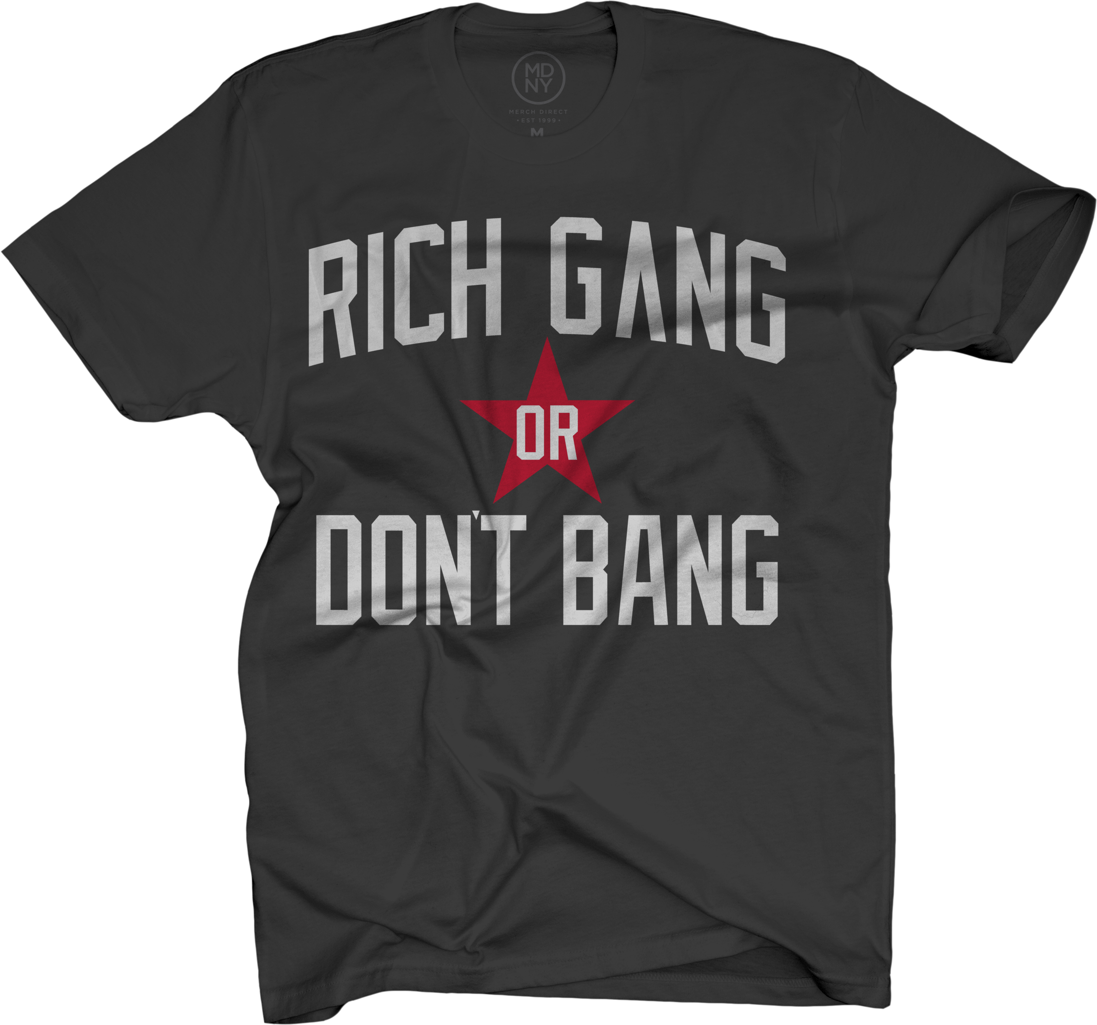 Cash Money Rich Gang Or Don T Bang Black T Shirt - T-shirt (2249x2101), Png Download