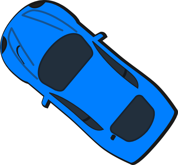 Car Top View (600x555), Png Download
