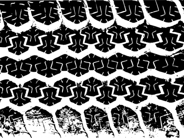 Finish Line Clipart Truck Tire Track - Tire Tread Clip Art (640x480), Png Download