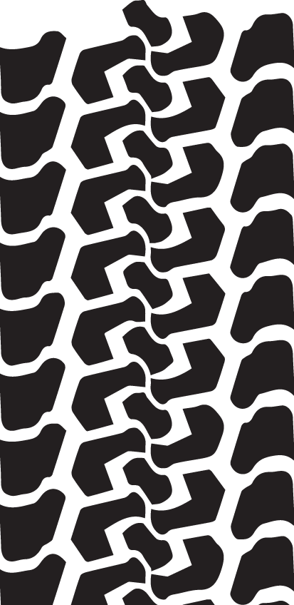 Tire Track - Off Road Tire Tread (413x848), Png Download