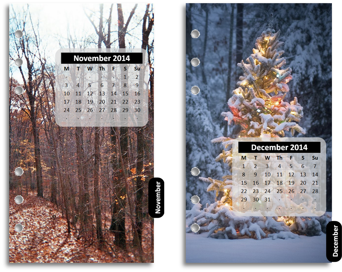 The Templates Are Set Up With Seasonal Pictures I've - Christmas Tree (1187x947), Png Download