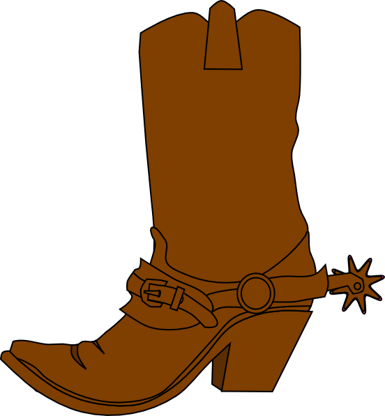 Cowboy Boot Clipart No Background (552x597), Png Download
