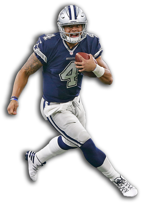 Dallas Cowboys Clipart Dallad - Dak Prescott White Background (600x805), Png Download