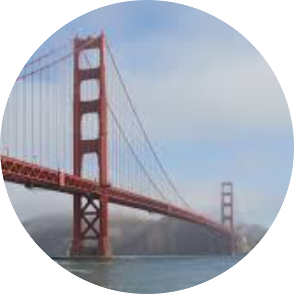 Goldengatebridge - Golden Gate Bridge (600x600), Png Download