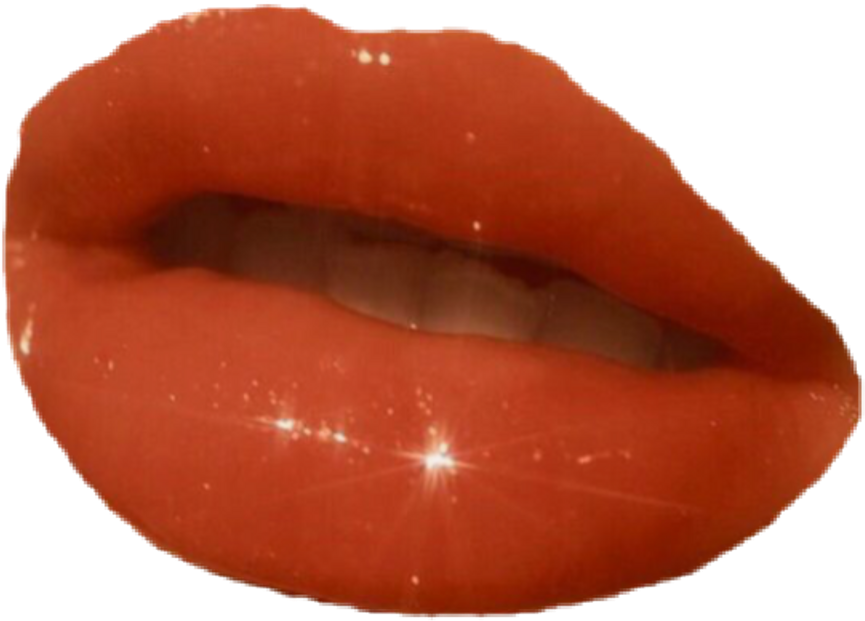 Lips Sticker - Aesthetic Glossy Lips Png (1024x1069), Png Download