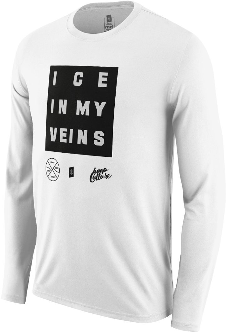 Ice In My Veins "ice Box" Long Sleeve Long Sleeve - Long-sleeved T-shirt (850x1176), Png Download