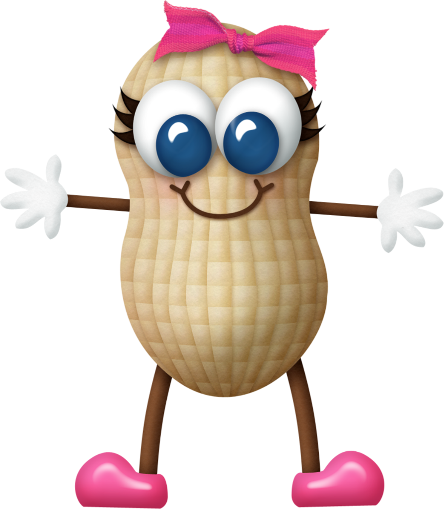 Peanut Clipart Animated - Imagenes De Cacahuates Animados (894x1024), Png Download