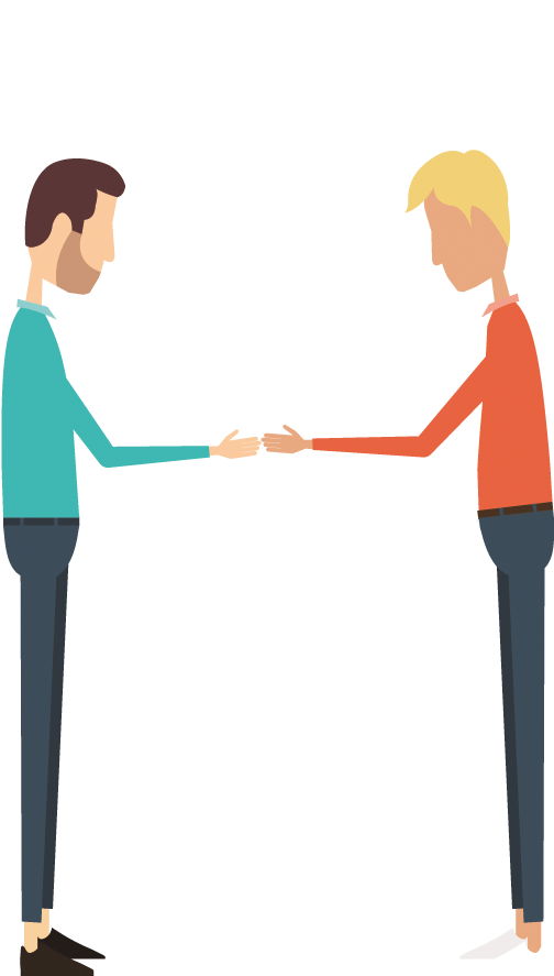 510 X 890 3 - Partnership Cartoon Png (510x890), Png Download