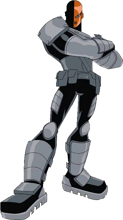 Slade Wilson Deathstroke - Teen Titans Villains Slade (457x792), Png Download