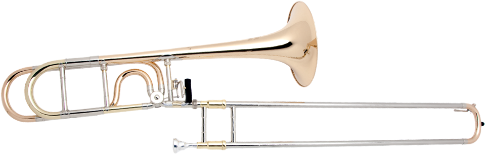 Bb/f-tenor Trombone J4 - Types Of Trombone (1181x591), Png Download