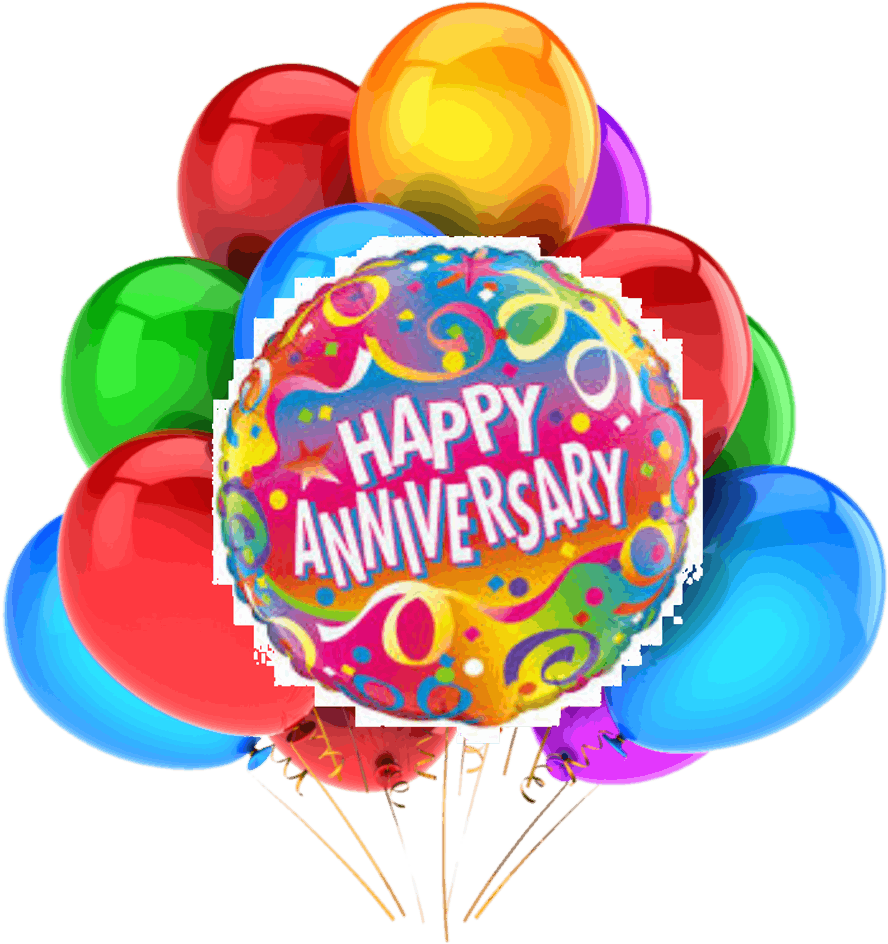 Balloon Bouquet Png - Happy Anniversary Balloon Png (950x949), Png Download