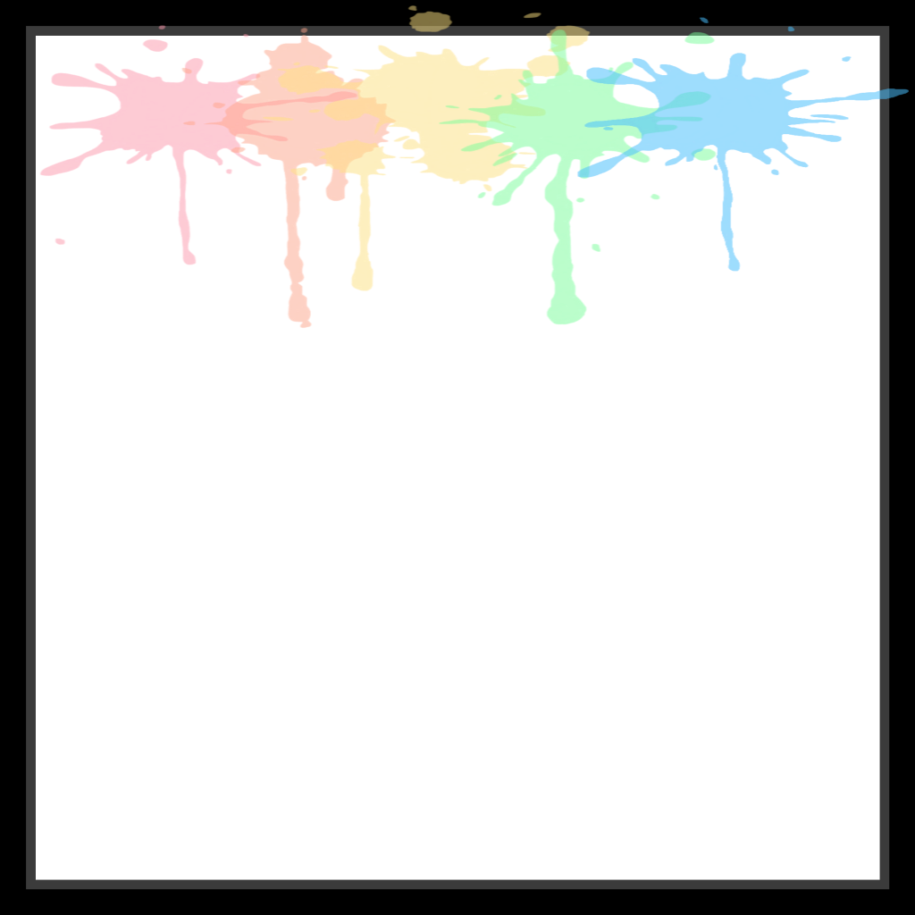 Mq Black Paint Frames Border Borders Splash - Illustration (1024x1024), Png Download