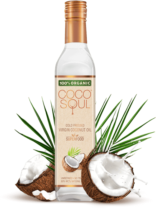 Organic Virgin Coconut Oil - Cocosoul Packaging Design (529x693), Png Download