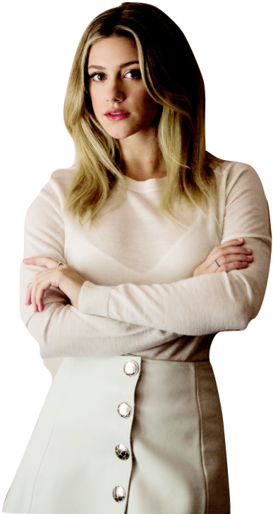 Lili Reinhart Png - Betty Cooper Hair Out (424x739), Png Download