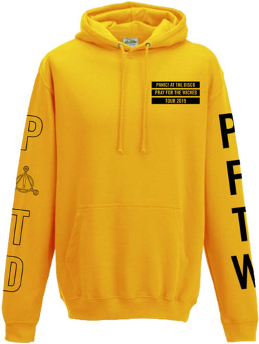 Gold Outline Pullover Hoodie - Awdis Lime Green (600x600), Png Download