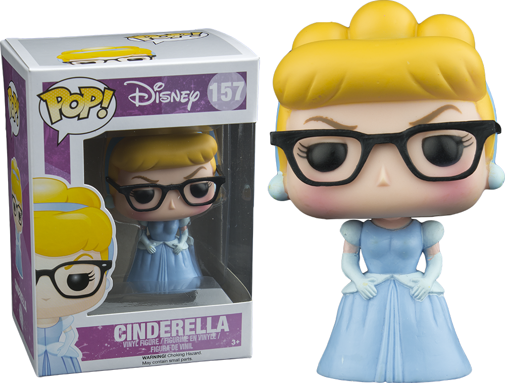 Nerdy / Hipster Cinderella Pop Vinyl Figure (1000x758), Png Download