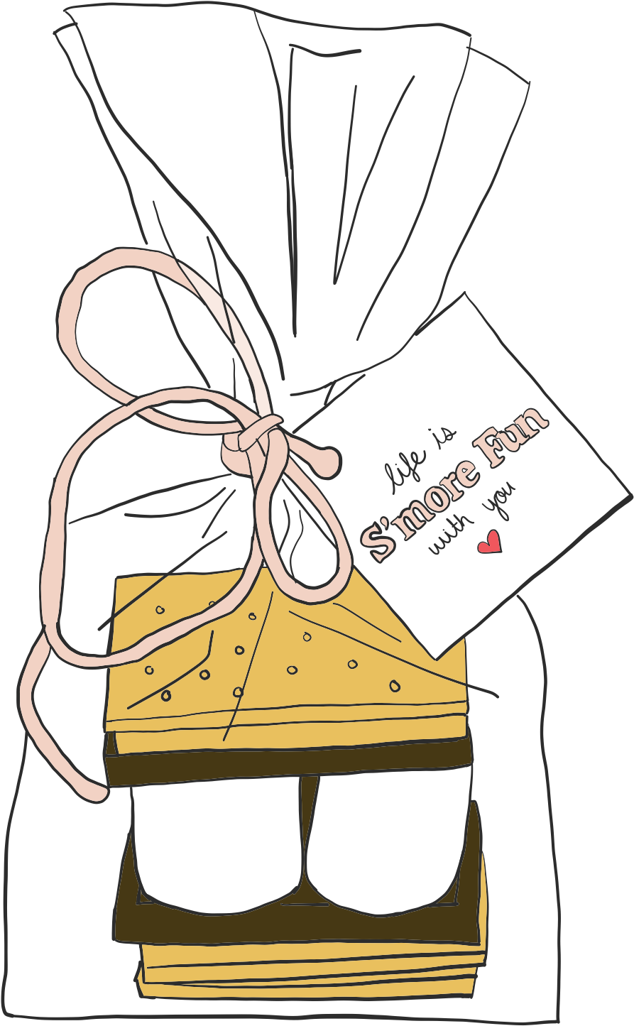 S'mores Baggie - Illustration (1743x1536), Png Download