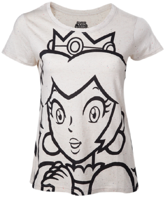 Outline Peach Female T-shirt - Camiseta Para Mujer De La Princessa Peach (959x943), Png Download